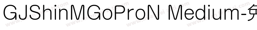 GJShinMGoProN Medium字体转换